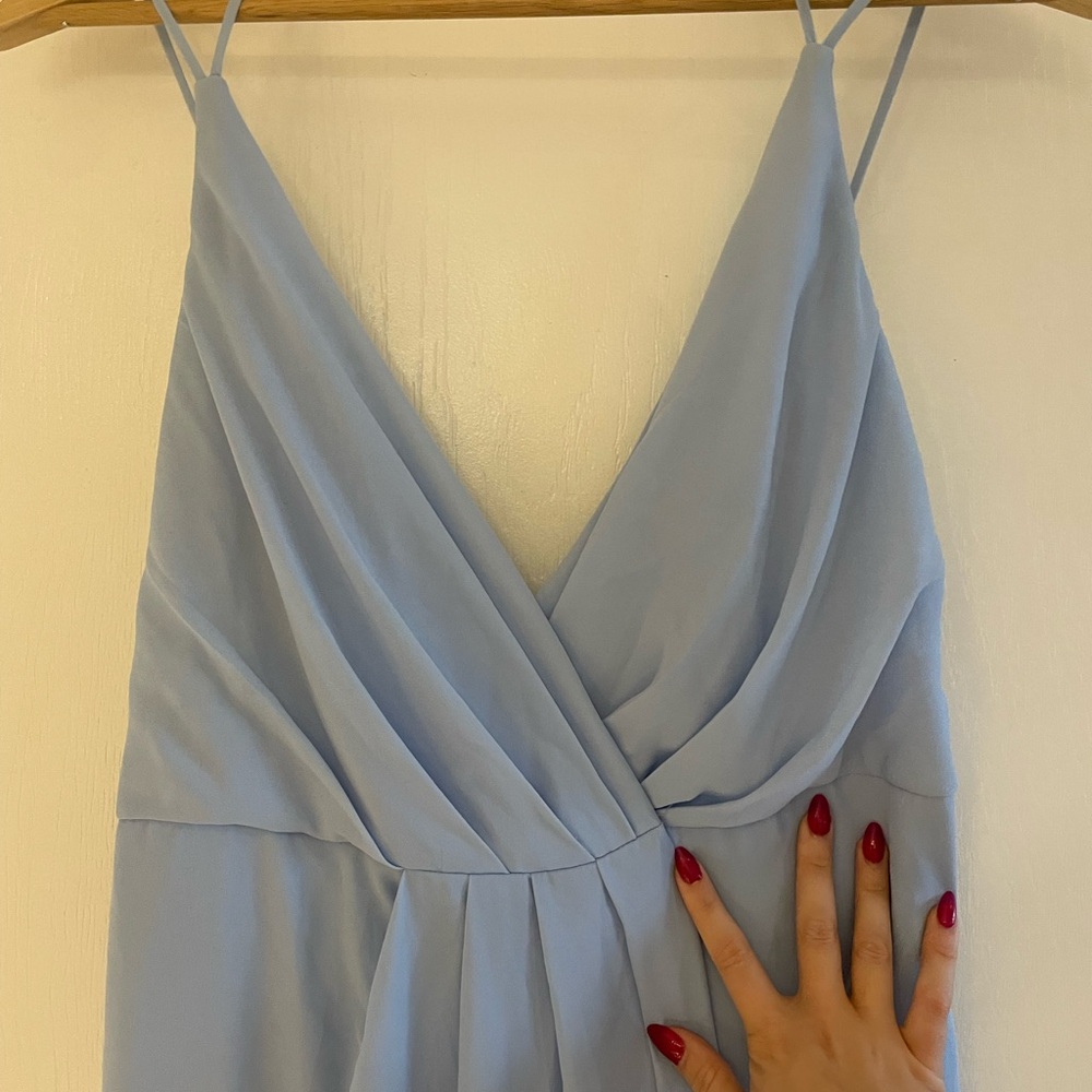 David’s Bridal “Double-Strap Georgette Wrap Dress” size 6 - Picture 8 of 12